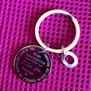 🌱 Mother daughter personal O pendant/ keyring 🗝